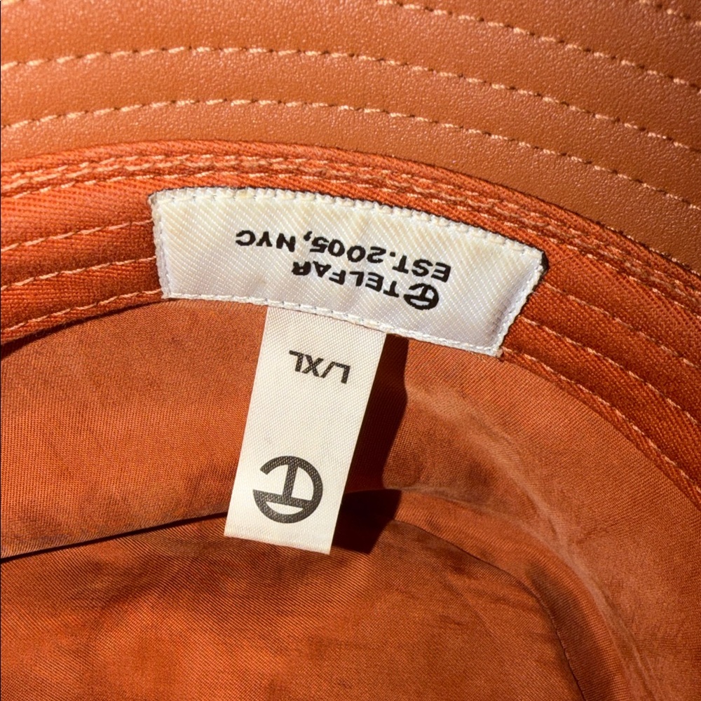 Telfar Men's Bold Orange Hat - Picture 5 of 5